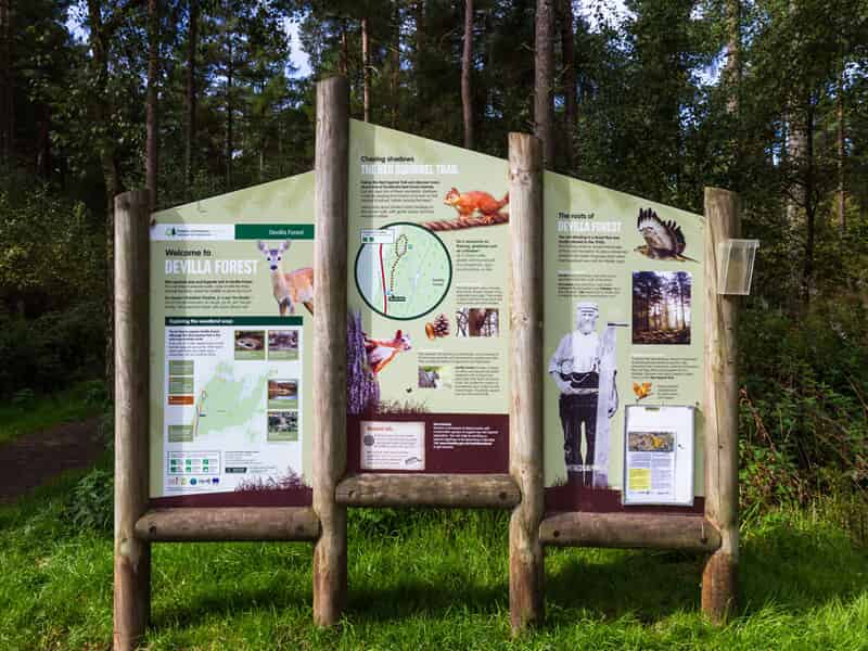 An image of forest signage.